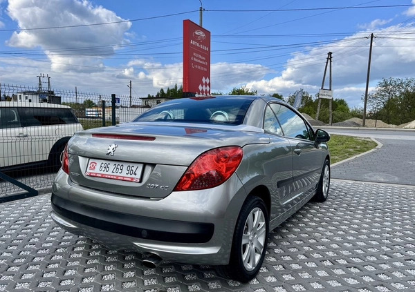 Peugeot 207 CC cena 13500 przebieg: 161587, rok produkcji 2007 z Ślesin małe 781